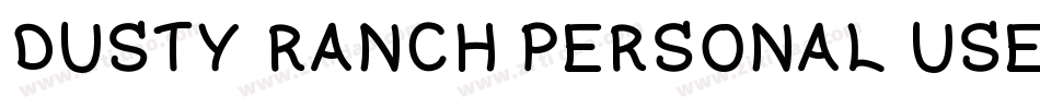 DUSTY RANCH PERSONAL USE字体转换